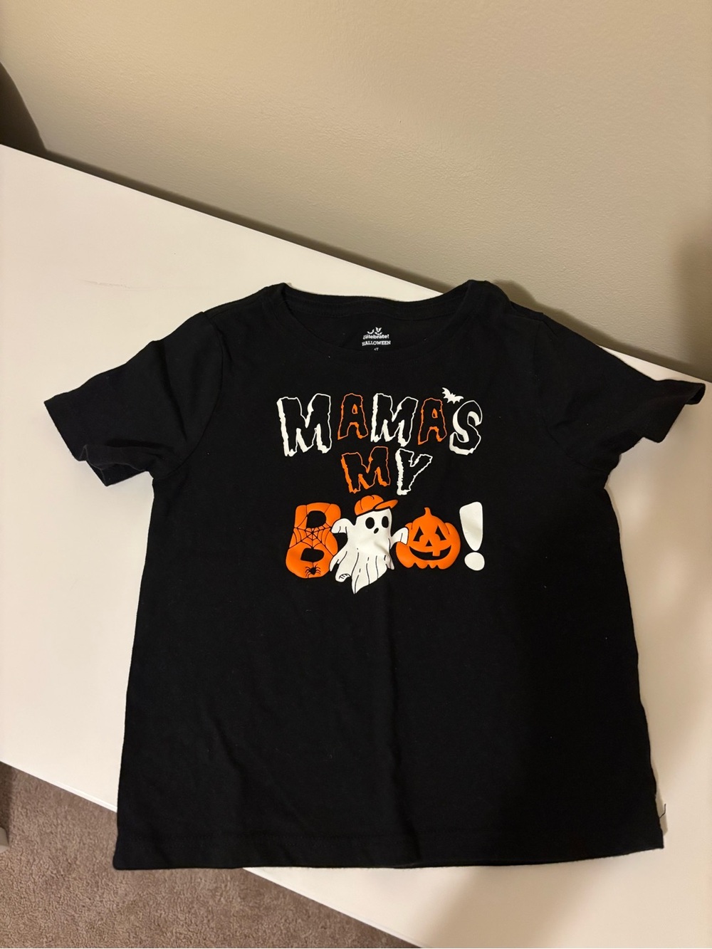 Kids Black Halloween 'Mama's My Boo' Graphic Tee